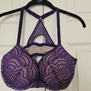 Victoria's Secret Deep Purple Lace Bra